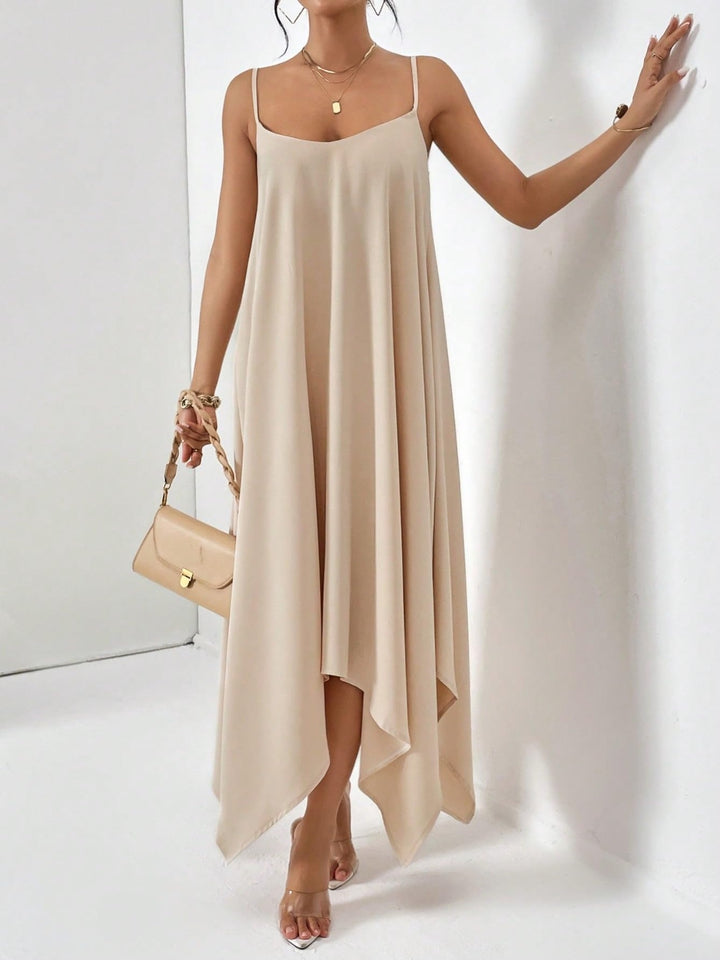 Sophisticated Scoop Neck Midi Dress