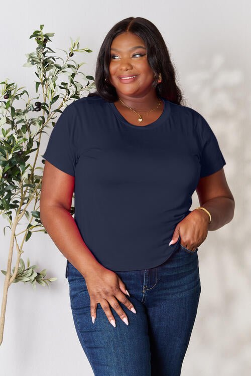 Essential Plus Size Round Neck Comfort Tee