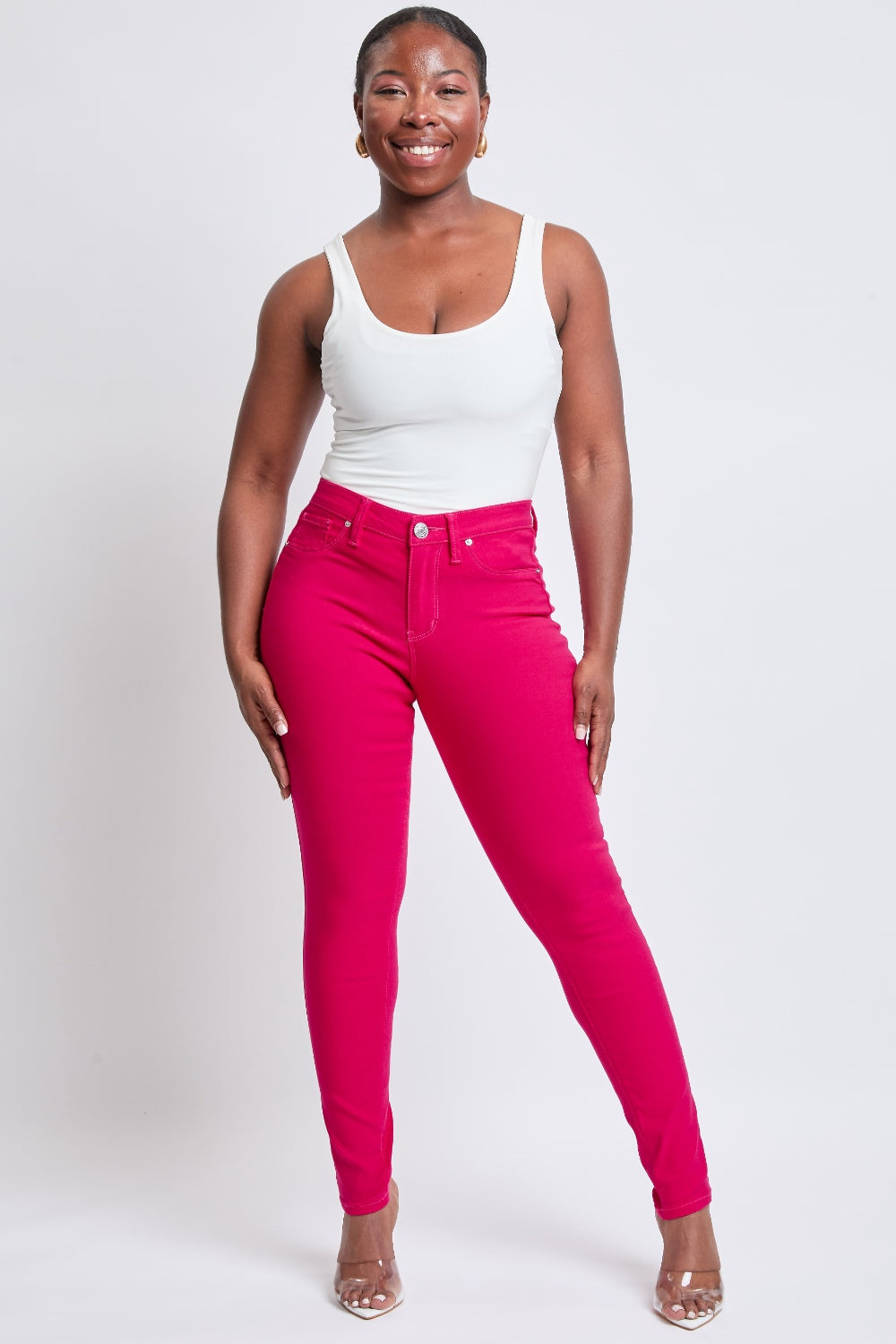 YMI Ultra Comfort Mid-Rise Skinny Jeans