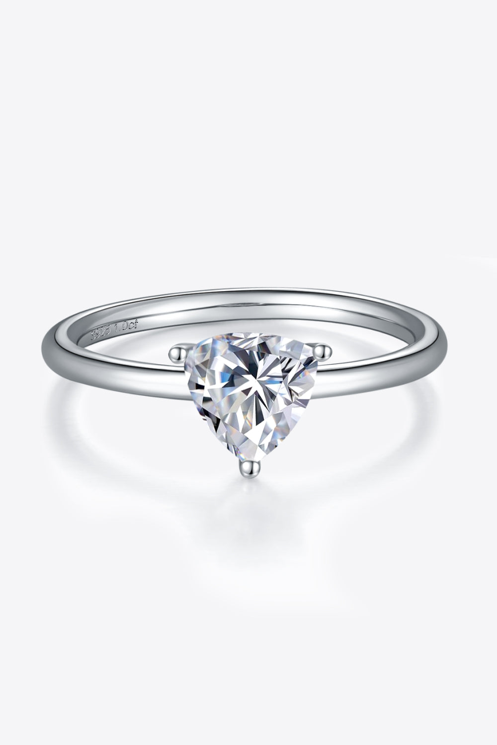 1 Carat Moissanite 925 Sterling Silver Solitaire Ring Design