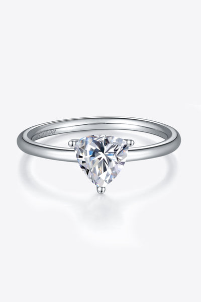 1 Carat Moissanite 925 Sterling Silver Solitaire Ring Design