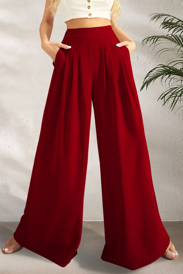 Chic High-Waisted Wide-Leg Pants