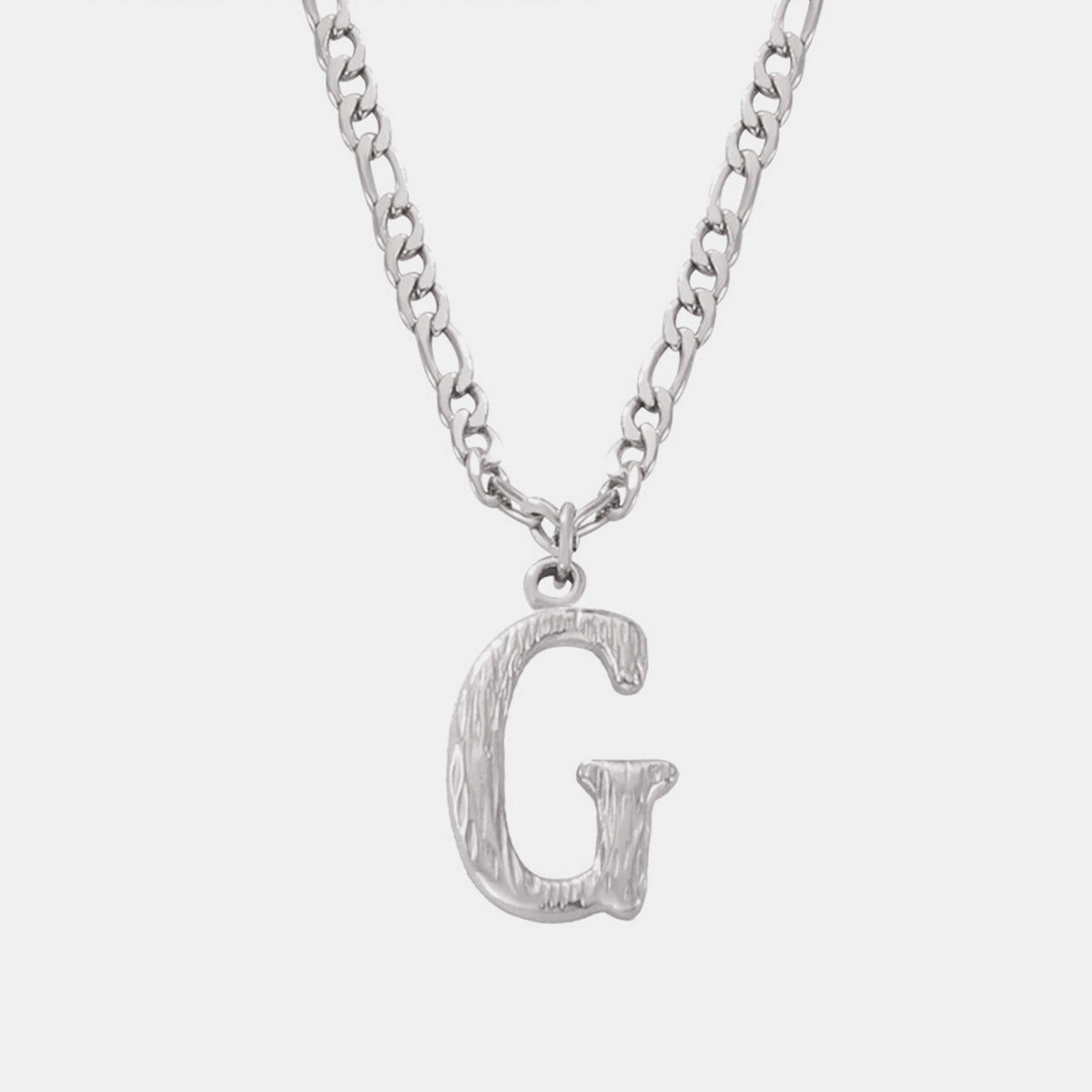 Customizable Titanium Steel Letter Pendant Necklace Monogram Jewelry Personalize Initials Gift For Women And Men