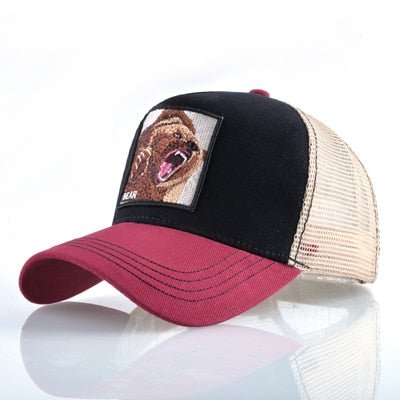 Bear Embroidery Hat