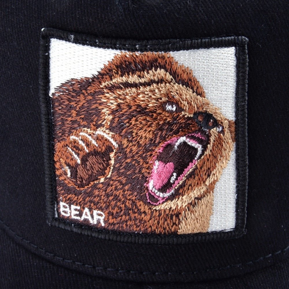Bear Embroidery Hat