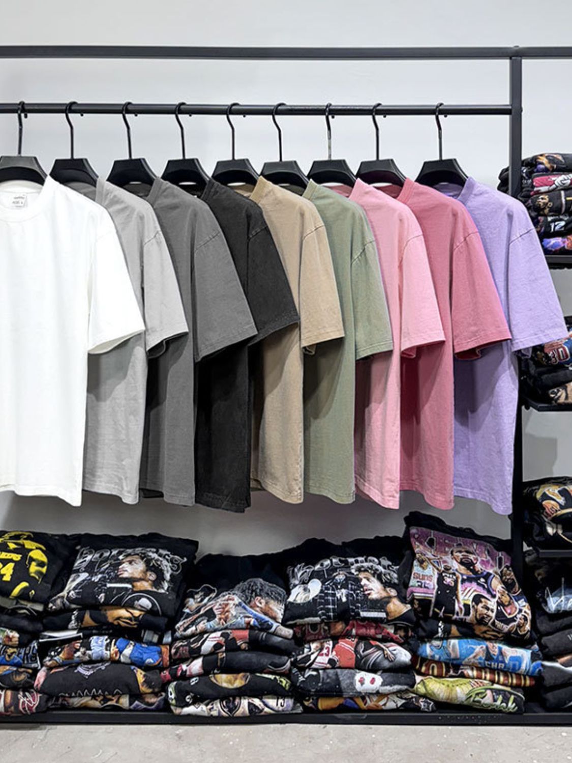 Men's Full Size Round Neck Washed T-Shirt Plus Size Apparel