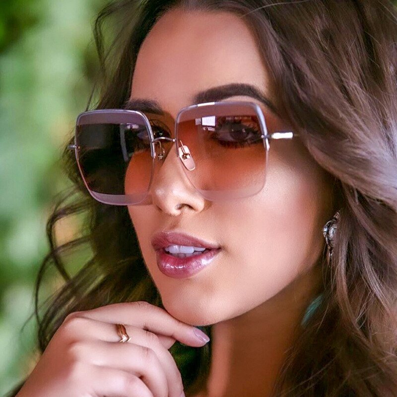 Oversized Square Sunglasses for Women