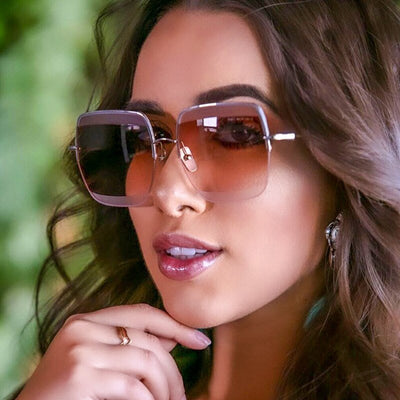Oversized Square Sunglasses for Women