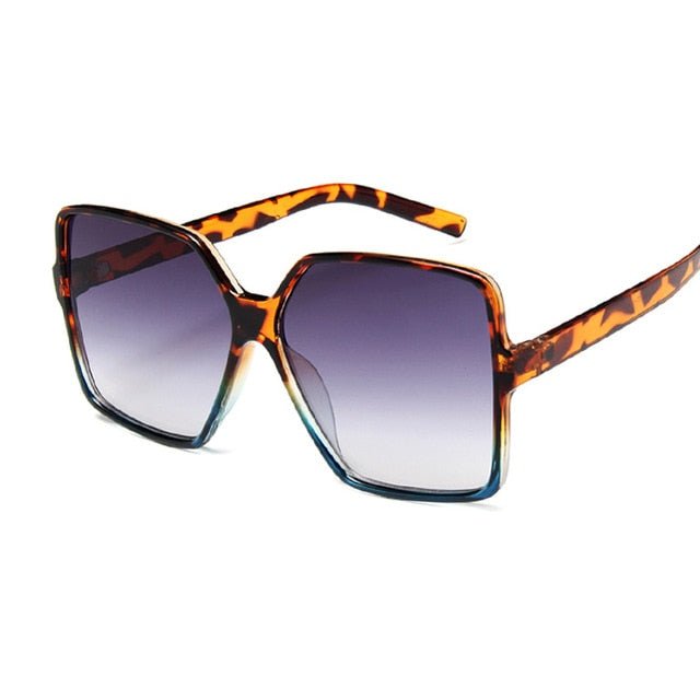 Chic Oversized Black Square Sunglasses