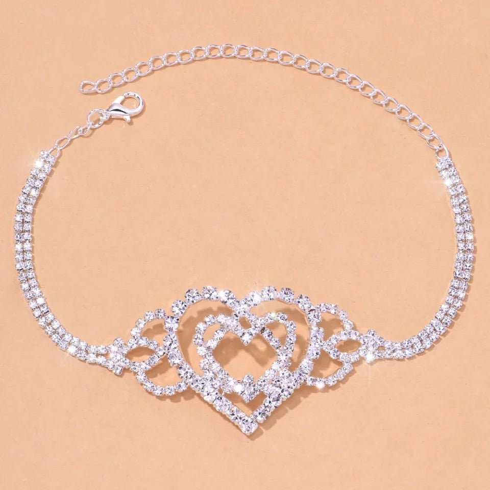 Bling Love Foot Chain Anklet