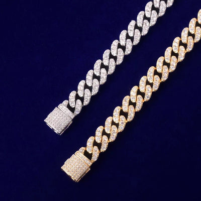Bling Miami Link Bracelet 10mm Luxurious Gold Plated Jewelry For Women Statement Accessory