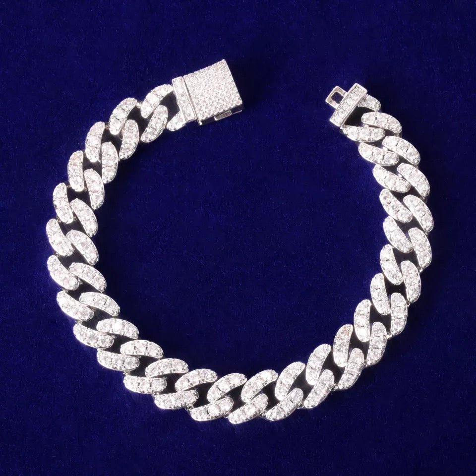 Bling Miami Link Bracelet 10mm Luxurious Gold Plated Jewelry For Women Statement Accessory