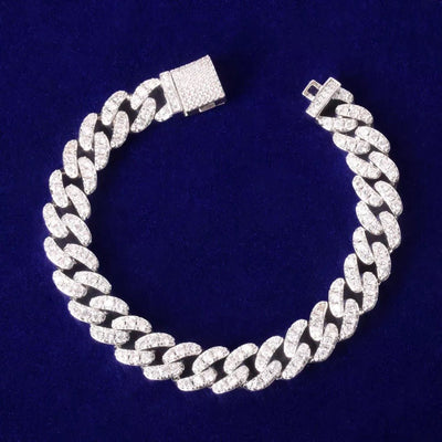 Bling Miami Link Bracelet 10mm Luxurious Gold Plated Jewelry For Women Statement Accessory