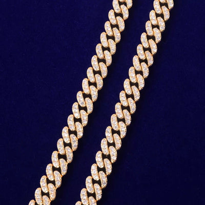 Bling Miami Link Bracelet 10mm Luxurious Gold Plated Jewelry For Women Statement Accessory
