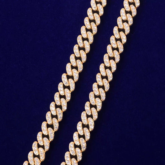 Bling Miami Link Bracelet 10mm Luxurious Gold Plated Jewelry For Women Statement Accessory