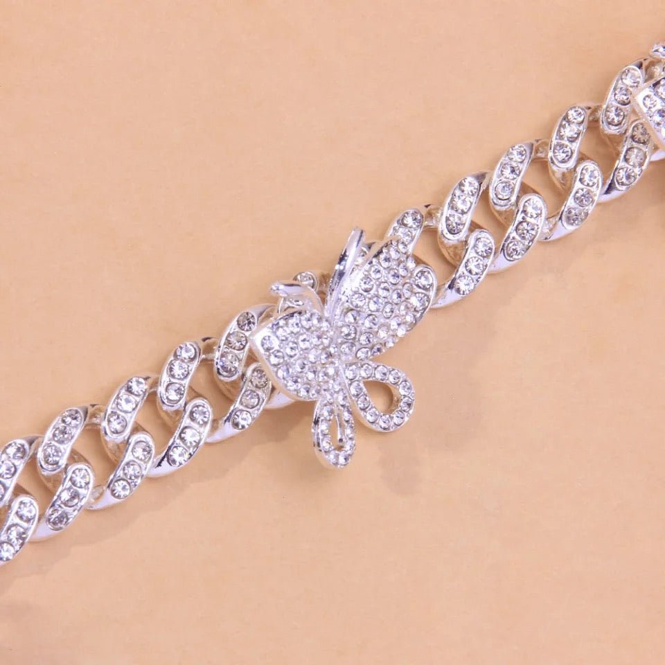 Butterfly Anklet Elegant Jewelry For Women Delicate Charm Sparkle For Everyday And Evening Wear