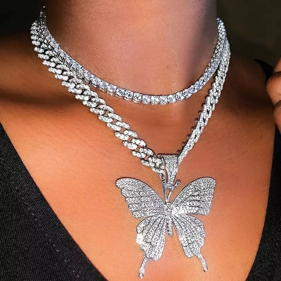 Butterfly Choker Necklace For Women Elegant Adjustable Jewelry Gift Idea For Weddings Parties And Everyday Wear