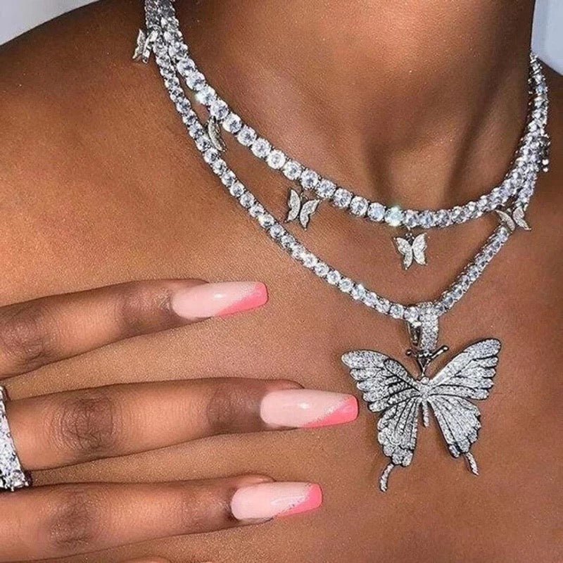 Enchanting Butterfly Necklace Elevate Your Elegance With A Delicate Statement Piece Of Jewelry