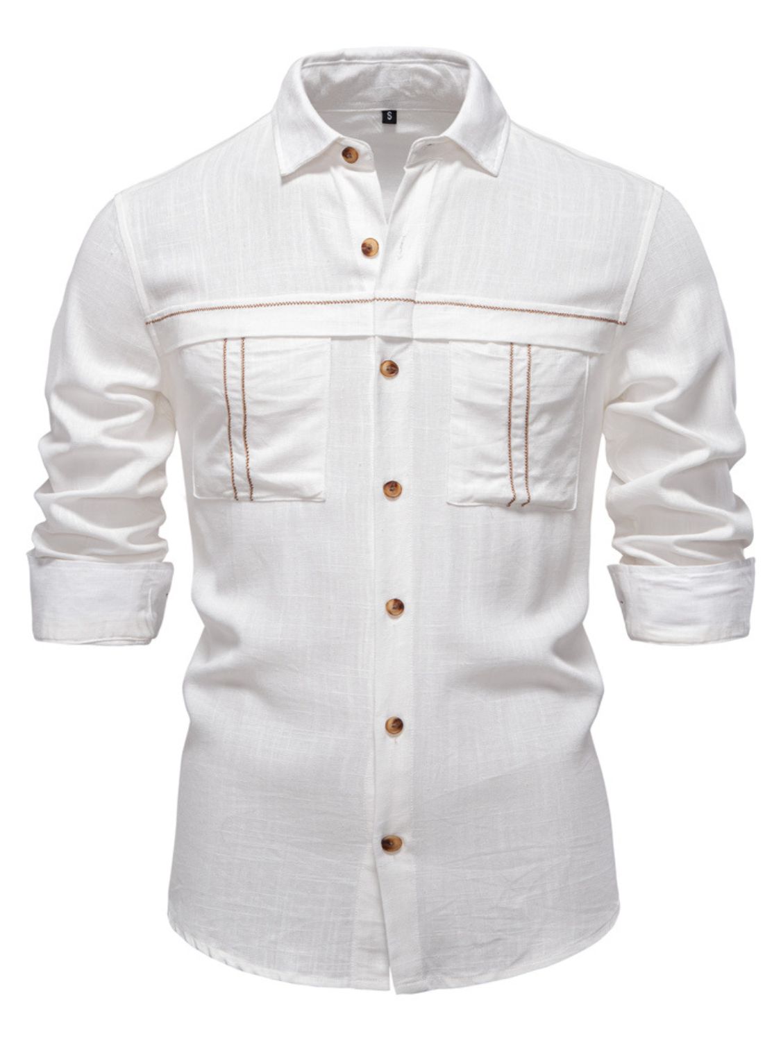 Men's Button Down Collared Neck Shirt for Casual Style