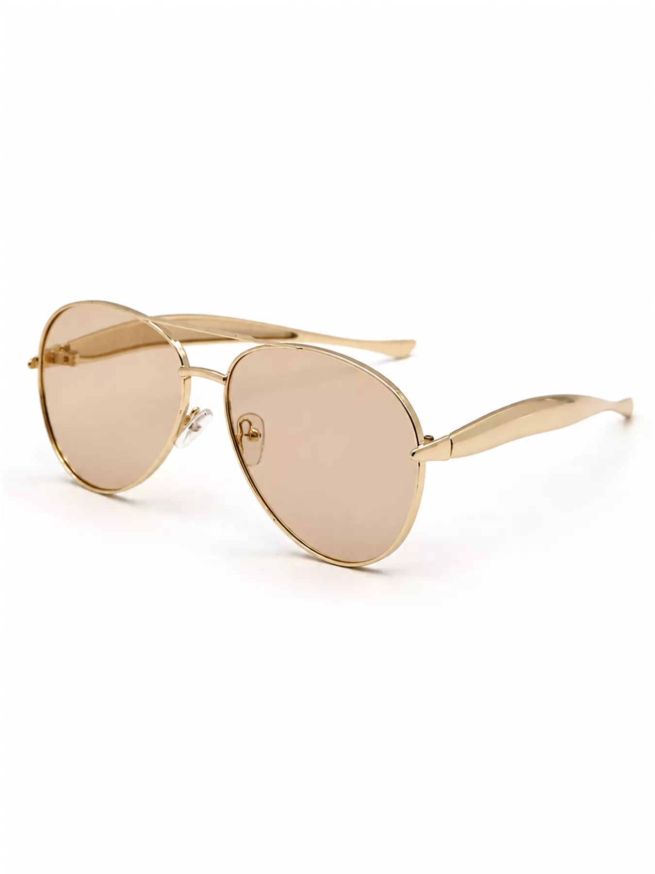 Aviator Sunglasses with Metal Lenses