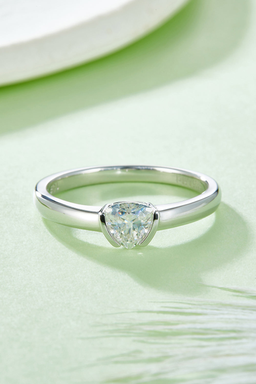 Moissanite 925 Sterling Silver Solitaire Ring for Elegance