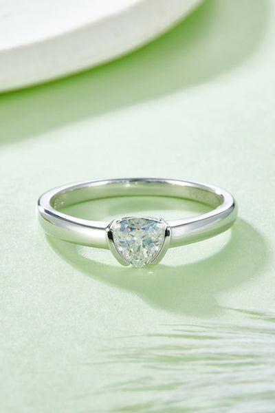 Moissanite 925 Sterling Silver Solitaire Ring for Elegance