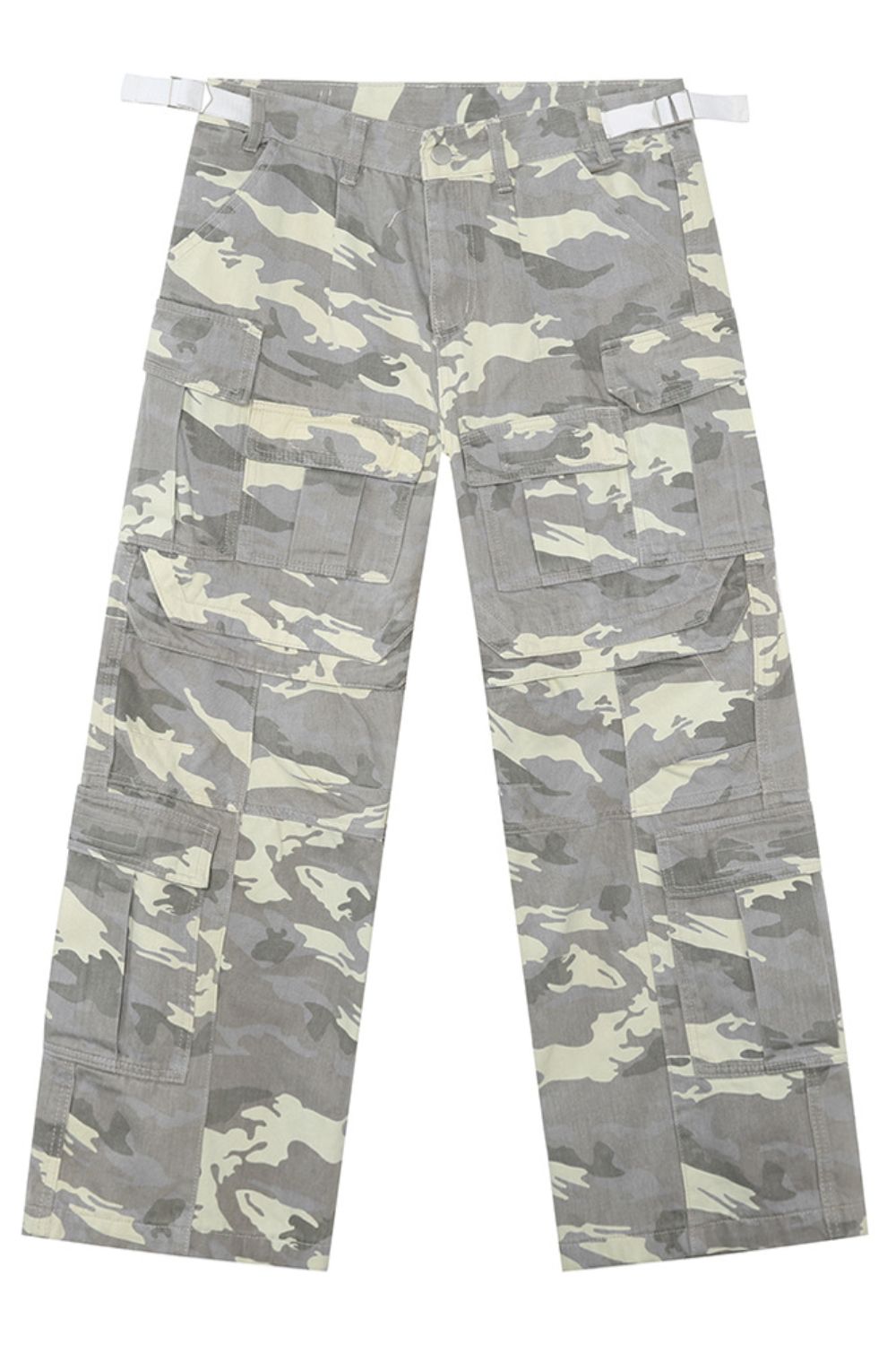 Men's Camouflage Straight Cargo Jeans for Stylish Comfort
