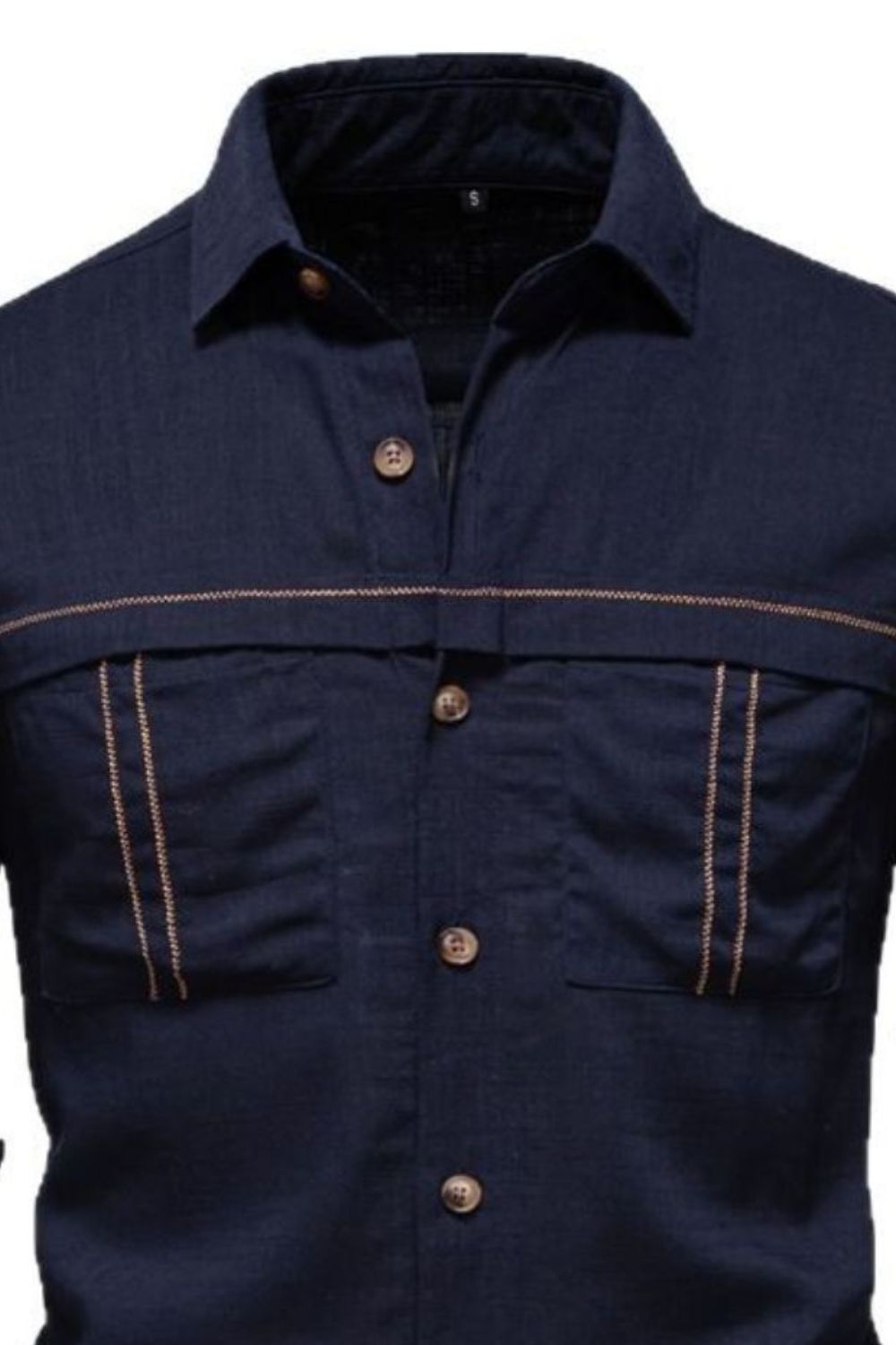 Men's Button Down Collared Neck Shirt for Casual Style