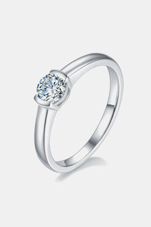 Moissanite 925 Sterling Silver Solitaire Ring for Elegance
