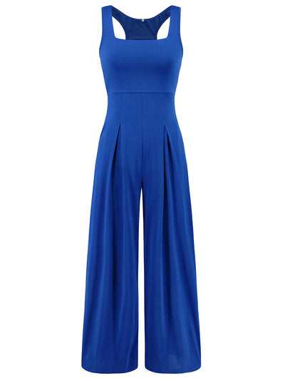 Elegant Square Neck Wide Strap Jumpsuit for Every Occasion