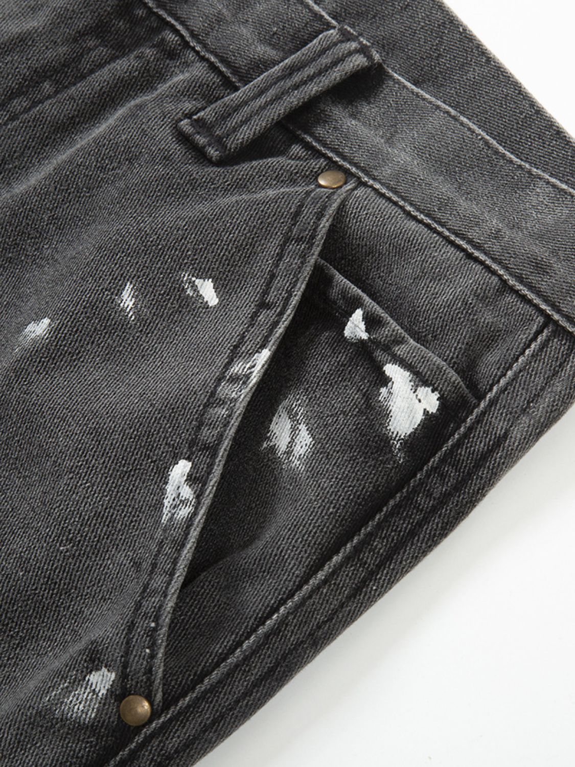 Men's Contrast Washed Bootcut Jeans for Casual Style