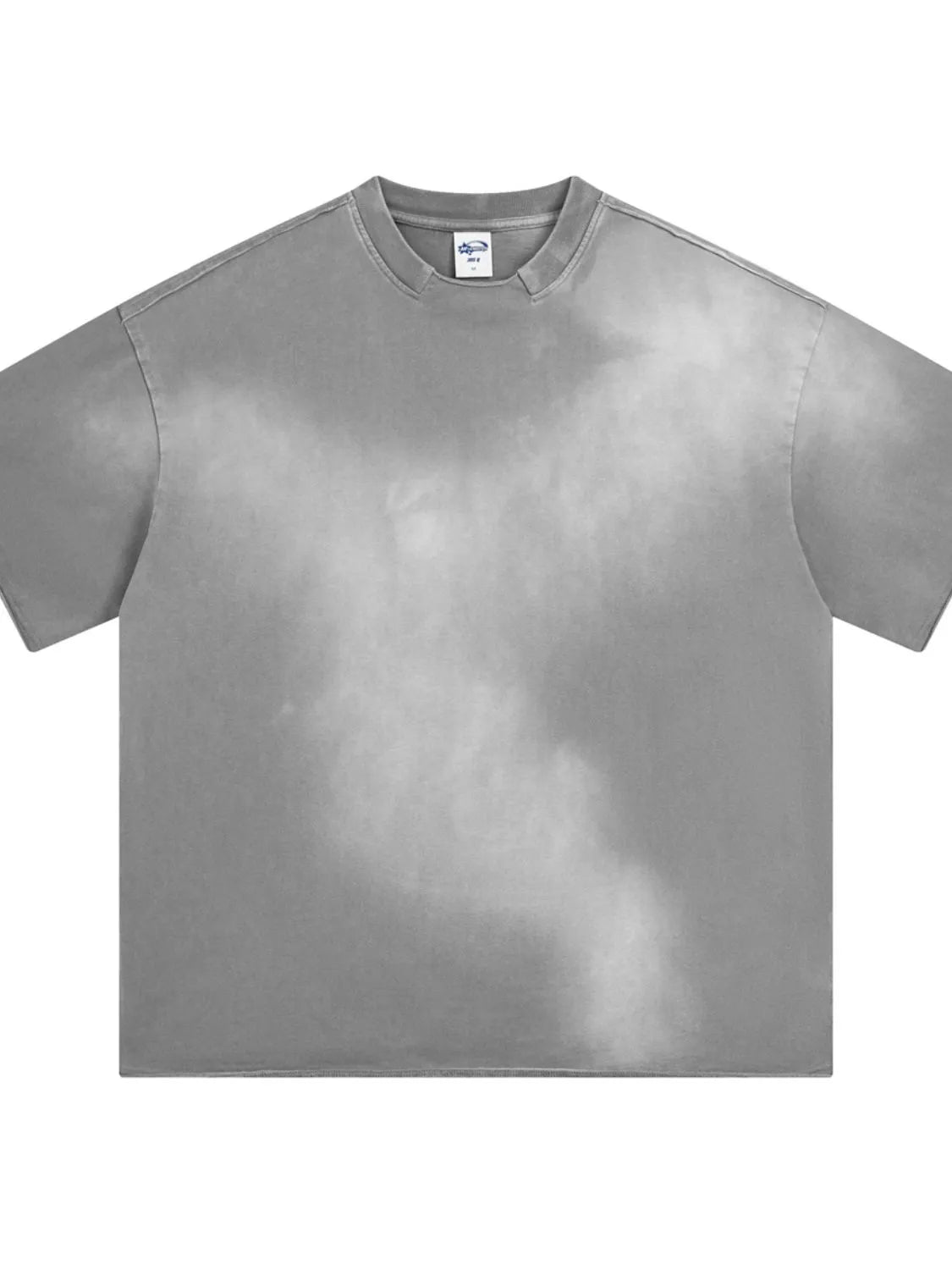 Men's Washed Round Neck Gradient T-Shirt for Effortless Style
