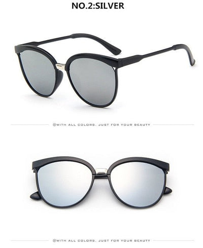 Elegant Cat Eye Designer Sunglasses for Women - Luxury Retro Outdoor Eyewear with UV400 Protection