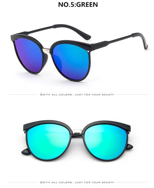 Elegant Cat Eye Designer Sunglasses for Women - Luxury Retro Outdoor Eyewear with UV400 Protection