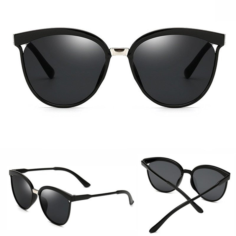 Elegant Cat Eye Designer Sunglasses for Women - Luxury Retro Outdoor Eyewear with UV400 Protection