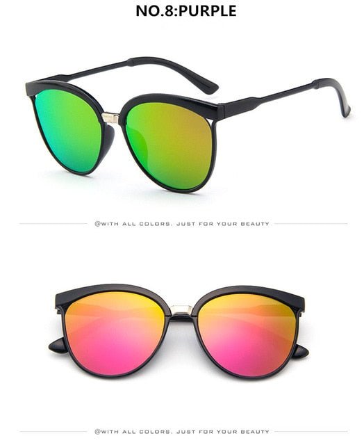 Elegant Cat Eye Designer Sunglasses for Women - Luxury Retro Outdoor Eyewear with UV400 Protection