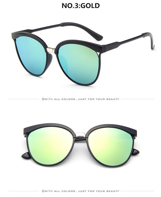 Elegant Cat Eye Designer Sunglasses for Women - Luxury Retro Outdoor Eyewear with UV400 Protection