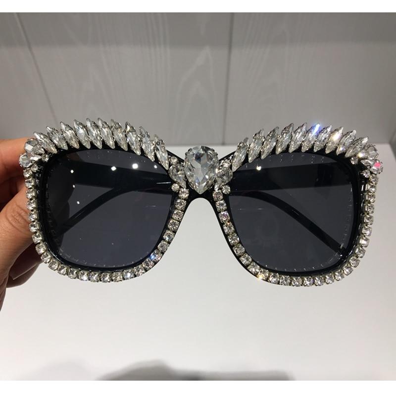 Cat Eye Sunglasses Women Rhinestone Fashion Shades