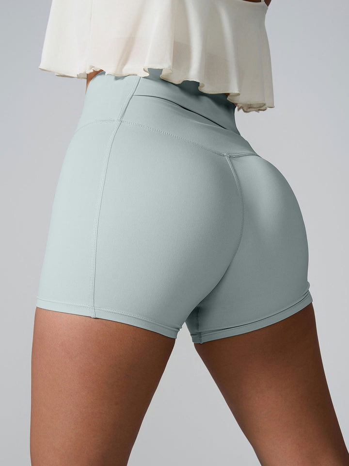 Chic High Waist Performance Shorts