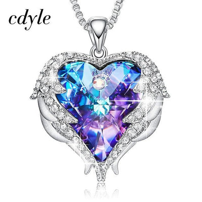 Cdyle Angel Wings Necklace Crystals from Swarovski Necklaces