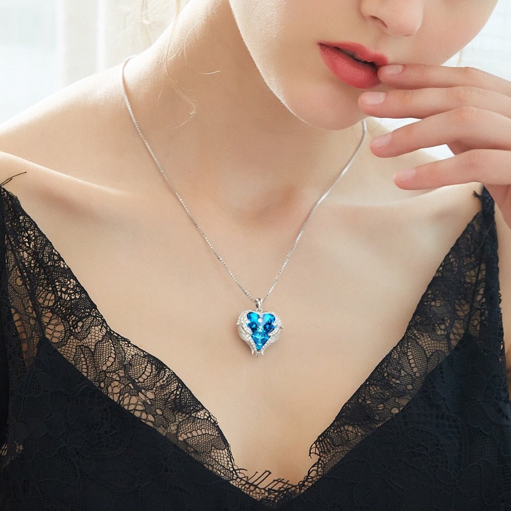 Cdyle Angel Wings Necklace Crystals from Swarovski Necklaces