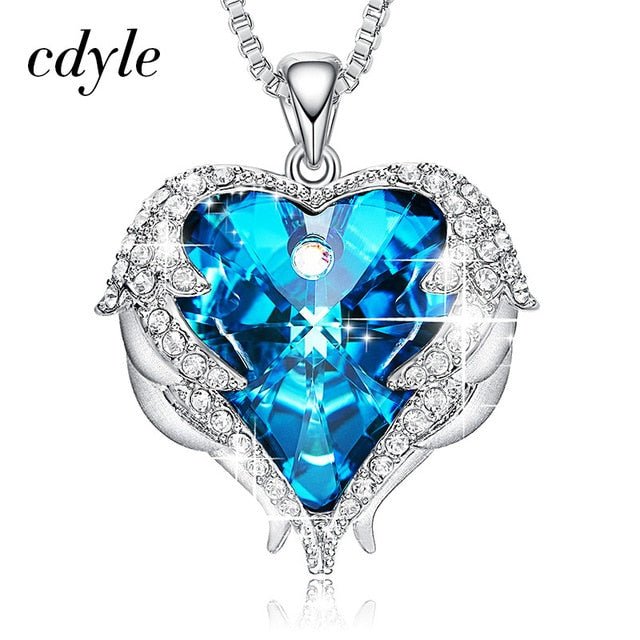 Cdyle Angel Wings Necklace Crystals from Swarovski Necklaces