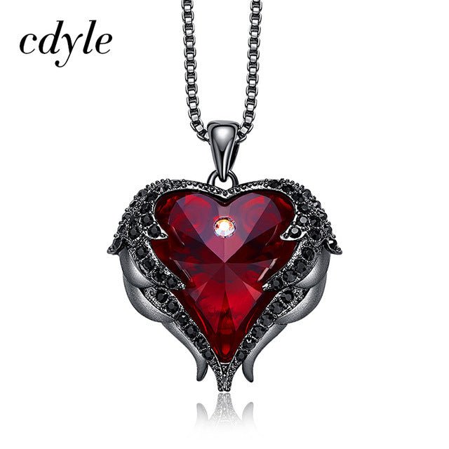 Cdyle Angel Wings Necklace Crystals from Swarovski Necklaces