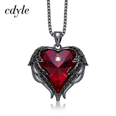 Cdyle Angel Wings Necklace Crystals from Swarovski Necklaces