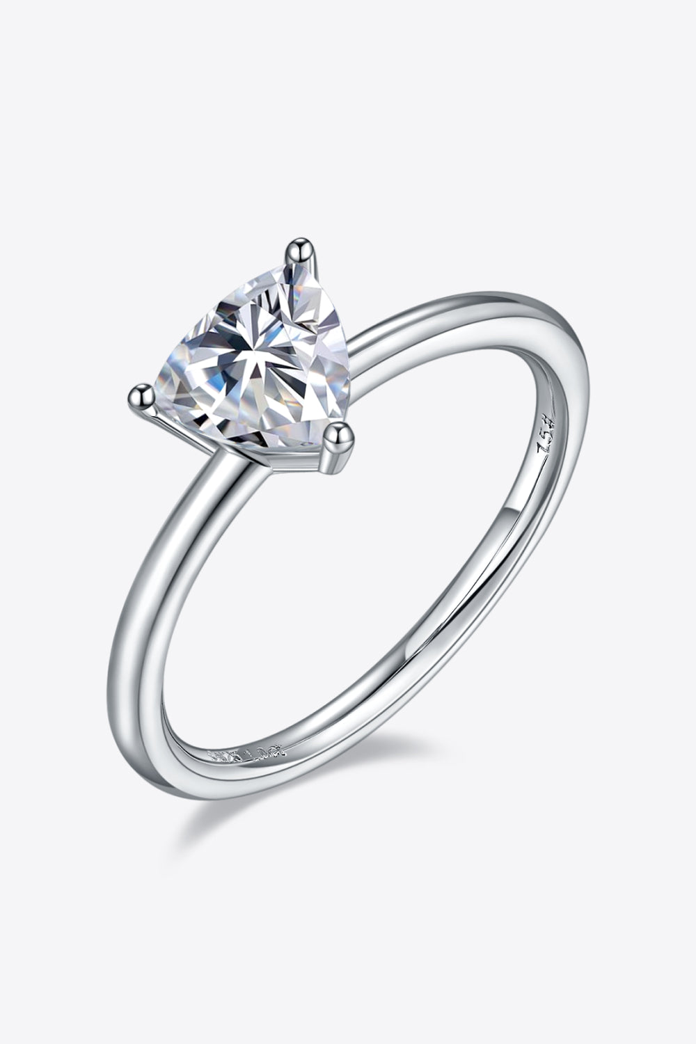 1 Carat Moissanite 925 Sterling Silver Solitaire Ring Design