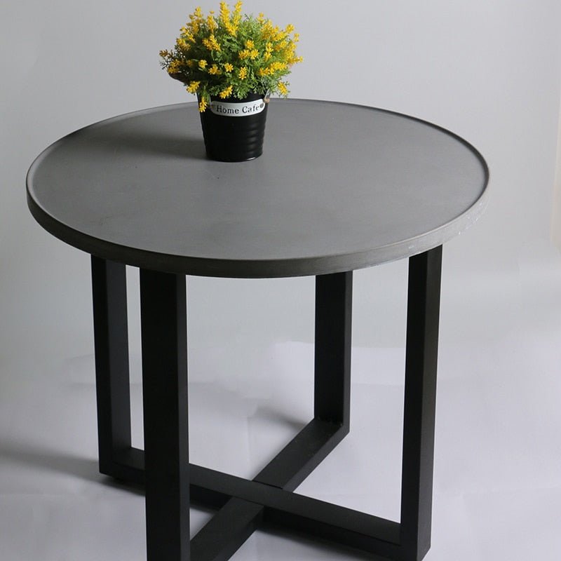 Cement tea table