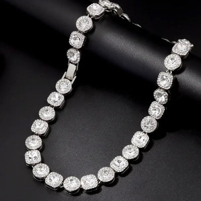Cluttered Tennis Necklace