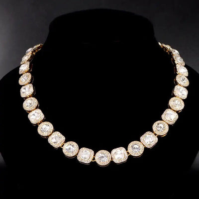 Cluttered Tennis Necklace