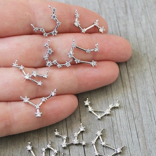 Constellation Simple Bracelets for Women Charm Zodiac Pattern Chain Bangles