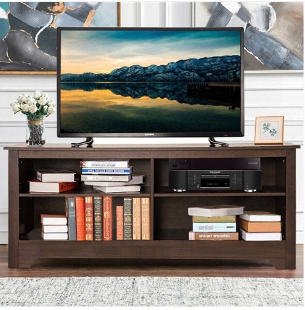 Contemporary TV Stand for up to 60-inch TV in Espresso Finish